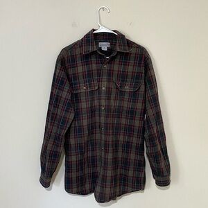 Carhartt Men's Casual Plaid Shirt - Red and Black